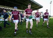12 March 2017; Galway players including Paul Killeen, Cathal Mannion, Joe Canning and Adrian Tuohy break away from the pre-match team photograph before the Allianz Hurling League Division 1B Round 4 match between Kerry and Galway at Austin Stack Park in Tralee, Co. Kerry. Photo by Diarmuid Greene/Sportsfile