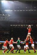 10 March 2017; Justin Tipuric of Wales takes possession in a lineout during RBS Six Nations Rugby Championship match between Wales and Ireland at the Principality Stadium in Cardiff, Wales. Photo by Stephen McCarthy/Sportsfile