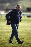 13 March 2017; Trainer Noel Meade on the gallops prior to the start of the Cheltenham Racing Festival at Prestbury Park, in Cheltenham, England. Photo by Seb Daly/Sportsfile