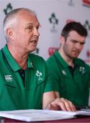 13 March 2017; Ireland team manager Paul Dean and Peter O'Mahony, right, during an Ireland Rugby press conference at Carton House in Maynooth, Co. Kildare. Photo by Stephen McCarthy/Sportsfile