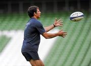 19 August 2011; France head coach Marc Lievermont during the team captain's run ahead of their Rugby World Cup warm-up game against Ireland on Saturday. Ireland Rugby Squad Captain's Run, Aviva Stadium, Lansdowne Road, Dublin. Picture credit: Brian Lawless / SPORTSFILE