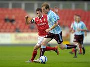 19 August 2011; Mark O'Brien, Drogheda United, in action against Stephen Bradley, St Patrick's Athletic. Airtricity League Premier Division, St Patrick's Athletic v Drogheda United, Richmond Park, Dublin. Photo by Sportsfile