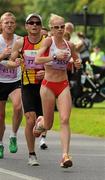 20 August 2011; Gemma Marie Steel, England, on her way to winning the Women's National Lottery Frank Duffy 10 Mile race, Phoenix Park, Dublin. Picture credit: Pat Murphy / SPORTSFILE