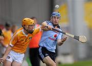 20 August 2011; Niall McMorrow, Dublin, in action against Terry McAllister,Antrim . Bord Gais Energy GAA Hurling Under 21 All-Ireland Championship Semi-Final, Antrim v Dublin, Pairc Esler, Newry, Co. Down. Picture credit: Oliver McVeigh / SPORTSFILE