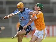 20 August 2011; Martin Quilty, Dublin, in action against Dessie McLean, Antrim. Bord Gais Energy GAA Hurling Under 21 All-Ireland Championship Semi-Final, Antrim v Dublin, Pairc Esler, Newry, Co. Down. Picture credit: Oliver McVeigh / SPORTSFILE