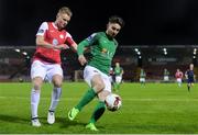 13 March 2017; Sean Maguire of Cork City in action against Gary Boylan of Sligo Rovers during the SSE Airtricity League Premier Division match between Cork City and Sligo Rovers at Turners Cross in Cork. Photo by Eóin Noonan/Sportsfile