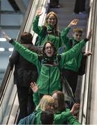 14 March 2017; Team Ireland athletes and coaches including Lorraine Whelan, a member of Kilternan Karvers Special Olympics Club, from Delgany, Co. Wicklow, pictured at Dublin Airport prior to their departure for the 2017 Special Olympics World Winter Games in Austria. Dublin Airport, Dublin. Photo by Ray McManus/Sportsfile