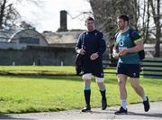 14 March 2017; Peter O'Mahony, left, and Sean O'Brien of Ireland arrive for squad training at Carton House in Maynooth, Co Kildare. Photo by Brendan Moran/Sportsfile