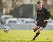 13 March 2017; Christopher Doolin of Defence Forces during the Colleges & Universities and Defence Forces match at Home Farm FC, in Whitehall, Dublin. Photo by David Fitzgerald/Sportsfile
