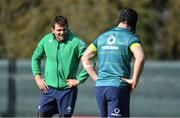 14 March 2017; Jared Payne, left, and Robbie Henshaw of Ireland during squad training at Carton House in Maynooth, Co Kildare. Photo by Brendan Moran/Sportsfile