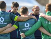 14 March 2017; Ireland captain Rory Best, right, and Jonathan Sexton during squad training at Carton House in Maynooth, Co Kildare. Photo by Brendan Moran/Sportsfile