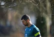 14 March 2017; Rob Kearney of Ireland arrives ahead of squad training at Carton House in Maynooth, Co Kildare. Photo by David Fitzgerald/Sportsfile