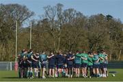 14 March 2017; Ireland head coach Joe Schmidt talks to the players during squad training at Carton House in Maynooth, Co Kildare. Photo by David Fitzgerald/Sportsfile