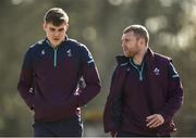 14 March 2017; Garry Ringrose, left, and Keith Earls of Ireland arrive ahead of squad training at Carton House in Maynooth, Co Kildare. Photo by David Fitzgerald/Sportsfile