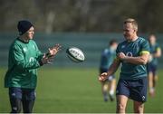 14 March 2017; Craig Gilroy, left, and Luke Marshall of Ireland during squad training at Carton House in Maynooth, Co Kildare. Photo by David Fitzgerald/Sportsfile
