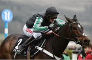 14 March 2017; Altior, with Nico de Boinville up, on their way to winning the Racing Post Arkle Challenge Trophy Novices' Steeple Chase during the Cheltenham Racing Festival at Prestbury Park, in Cheltenham, England. Photo by Seb Daly/Sportsfile