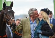 14 March 2017; Owners Michael and Anita O'Leary after winning the OLBG Mares' Hurdle with Apple's Jade during the Cheltenham Racing Festival at Prestbury Park, in Cheltenham, England. Photo by Seb Daly/Sportsfile