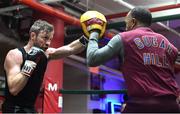 14 March 2017; Andy Lee during a workout session at Mendez Boxing Gym in New York, USA. Photo by Ramsey Cardy/Sportsfile