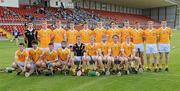 20 August 2011; The Antrim squad. Bord Gais Energy GAA Hurling Under 21 All-Ireland Championship Semi-Final, Antrim v Dublin, Pairc Esler, Newry, Co. Down. Picture credit: Oliver McVeigh / SPORTSFILE