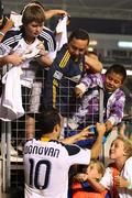 20 August 2011; Landon Nonovan, LA Galaxy, signs autographs after the game. MLS, LA Galaxy v San Jose Earthquakes, The Home Depot Center, Carson, California, USA. Picture credit: Jake Roth / SPORTSFILE