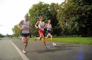 20 August 2011; Athletes, from left, Andy Douglas, Scotland, Gavin Roger Davis, England, and Ross Houston, Scotland, in action during the National Lottery Frank Duffy 10 Mile race, Phoenix Park, Dublin. Picture credit: Pat Murphy / SPORTSFILE