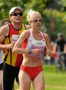 20 August 2011; Gemma Marie Steel, England, on her way to winning the Women's National Lottery Frank Duffy 10 Mile race, Phoenix Park, Dublin. Picture credit: Pat Murphy / SPORTSFILE