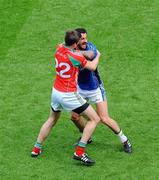 21 August 2011; Ronan McGarrity, Mayo, and Paul Galvin, Kerry, get involved in a scuffle. GAA Football All-Ireland Senior Championship Semi-Final, Mayo v Kerry, Croke Park, Dublin. Picture credit: Dáire Brennan / SPORTSFILE