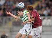 21 August 2011; Ciaran Kilduff, Shamrock Rovers, in action against Yob Son, Galway United. Airtricity League Premier Division, Galway United v Shamrock Rovers, Terryland Park, Galway. Photo by Sportsfile