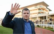 15 March 2017; Trainer Gordon Elliott in the winner's enclosure after securing his fifth victory of the festival by sending out Fayonagh, with Jamie Codd up, to win the Weatherbys Champion Bumper during the Cheltenham Racing Festival at Prestbury Park in Cheltenham, England. Photo by Cody Glenn/Sportsfile