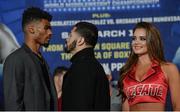 14 March 2017; Ryan Martin, left, faces off with Bryant Cruz during a press conference in The Theater at Madison Square Garden in New York, USA. Photo by Ramsey Cardy/Sportsfile