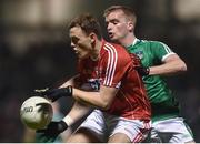 15 March 2017; Stephen Sherlock of Cork in action against Edward Sheehy of Limerick during the EirGrid Munster GAA Football U21 Championship Semi-Final match between Cork and Limerick at Pairc Ui Rinn in Cork. Photo by Eóin Noonan/Sportsfile