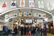 16 March 2017; A general view of historic jockey's silks in the Hall of Fame Entrance prior to the races during the Cheltenham Racing Festival at Prestbury Park in Cheltenham, England. Photo by Cody Glenn/Sportsfile