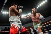 10 March 2017; Phil Sutcliffe Jnr, right, in action against Miguel Aguilar during their super-lightweight bout in the Waterfront Hall in Belfast. Photo by Ramsey Cardy/Sportsfile