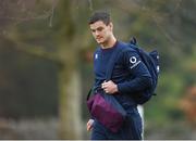 16 March 2017; Jonathan Sexton arrives for Ireland rugby squad training at Carton House in Maynooth, Co Kildare. Photo by Stephen McCarthy/Sportsfile