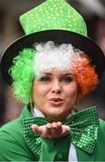 16 March 2017; Margaret Connolly, from Mullingar, Co Westmeath, prior to the races during the Cheltenham Racing Festival at Prestbury Park in Cheltenham, England. Photo by Cody Glenn/Sportsfile
