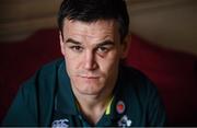 16 March 2017; Jonathan Sexton poses for a portrait before an Ireland rugby press conference at Carton House in Maynooth, Co Kildare. Photo by Stephen McCarthy/Sportsfile