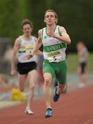 20 August 2011; Kieran Kelly, Raheny Shamrock A.C., Co. Dublin, in action during the Men's Premier Division 400m at the Woodie’s DIY National Track and Field League Final. Tullamore Harriers, Tullamore, Co. Offaly. Photo by Sportsfile