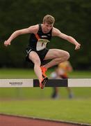20 August 2011; David Flynn, from Clonliffe Harriers A.C., Co. Dublin, in action during Men's Premier Division 3000m Steeplechase at the Woodie’s DIY National Track and Field League Final. Tullamore Harriers, Tullamore, Co. Offaly. Photo by Sportsfile