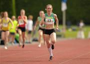 20 August 2011; Niamh Whelan, Ferrybank A.C., Co. Waterford, on her way to winning the Women's Premier Division 200m at the Woodie’s DIY National Track and Field League Final. Tullamore Harriers, Tullamore, Co. Offaly. Photo by Sportsfile