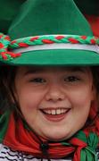 21 August 2011; Mayo supporter Grainne Carr, aged seven, from Greenwood, Ardagh, at the GAA Football All-Ireland Football Championship Semi-Finals. Croke Park, Dublin. Picture credit: Ray McManus / SPORTSFILE