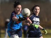 11 March 2017; Ciara Gorman of GMIT in action against  Brianna Gorman of UUC during the Lagan Cup Final match between Galway-Mayo Institute of Techology and University of Ulster Coleraine at Connacht Gaelic Athletic Association Centre of Excellence in Cloonacurry, Knock, Co. Mayo. Photo by Matt Browne/Sportsfile