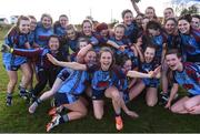 11 March 2017; GMIT players celebrate after winning the Lagan Cup Final match between Galway-Mayo Institute of Techology and University of Ulster Coleraine at Connacht Gaelic Athletic Association Centre of Excellence in Cloonacurry, Knock, Co. Mayo. Photo by Matt Browne/Sportsfile