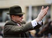 16 March 2017; Owner Rich Ricci acknowledges the crowd following the Trull House Stud Mares' Novices' Hurdle during the Cheltenham Racing Festival at Prestbury Park in Cheltenham, England. Photo by Seb Daly/Sportsfile