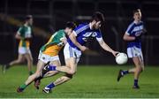 15 March 2017; Danny O'Reilly of Laois in action against Christian Brazil of Offaly during the EirGrid Leinster GAA Football U21 Championship Semi-Final match between Offaly and Laois at Netwatch Cullen Park in Carlow. Photo by Matt Browne/Sportsfile