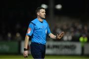 13 March 2017; Referee Paul McLaughlin during the SSE Airtricity League Premier Division match between Derry City and Dundalk at Maginn Park in Buncrana, Donegal. Photo by Oliver McVeigh/Sportsfile