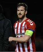 13 March 2017; Ryan McBride of Derry City  after the SSE Airtricity League Premier Division match between Derry City and Dundalk at Maginn Park in Buncrana, Donegal. Photo by Oliver McVeigh/Sportsfile
