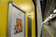 17 March 2017; A general view of the Dr. Crokes dressing room door before the AIB GAA Football All-Ireland Senior Club Championship Final match between Dr. Crokes and Slaughtneil at Croke Park in Dublin. Photo by Piaras Ó Mídheach/Sportsfile