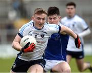 17 March 2017; Conall Devlin of St. Mary’s Grammar School in action against Matthew McCreesh of St. Colman’s College during the Danske Bank MacRory Cup Final 2017 match between St. Colman’s College, Newry, Co Down and St. Mary’s Grammar School, Magherafelt, Co Derry at Athletic Grounds in Armagh. Photo by Oliver McVeigh/Sportsfile