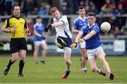 17 March 2017; Declan Cassidy of St. Mary’s Grammar School in action against Lyndon Brown of St. Colman’s College during the Danske Bank MacRory Cup Final 2017 match between St. Colman’s College, Newry, Co Down and St. Mary’s Grammar School, Magherafelt, Co Derry at Athletic Grounds in Armagh. Photo by Oliver McVeigh/Sportsfile