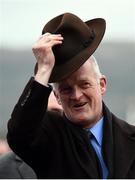 17 March 2017; Trainer Willie Mullins after he sent out Penhill to win the Albert Bartlett Novices' Hurdle during the Cheltenham Racing Festival at Prestbury Park in Cheltenham, England. Photo by Seb Daly/Sportsfile